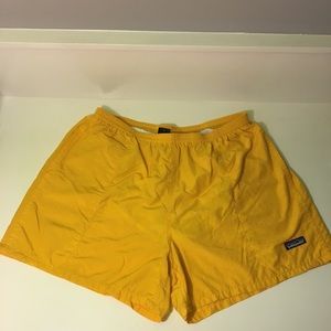 Vintage Patagonia Baggies 5” yellow
